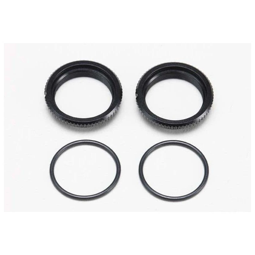 YOKOMO Aluminium Shock Adjust Nut / O-Ring (2 Pieces) For BD12 3 YOKOMO Aluminium Shock Adjust Nut / O-Ring (2 Pieces) For BD12