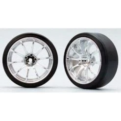 YOKOMO Pre-Mounted Advan Racing RS (chrome) With Zero One R -Yokomo zr dr20 57f4feb7 69b5 4729 b9e0 f0ccfbf3e9b3